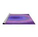 Sideview of Machine Washable Transitional Purple Rug, wshpat148pur