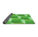 Thickness of Patterned Emerald Green Rug, pat1480grn