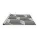 Sideview of Machine Washable Transitional Cloud Gray Rug, wshpat1480gry