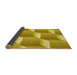 Thickness of Patterned Bright Gold Yellow Rug, pat1480yw
