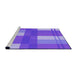 Sideview of Machine Washable Transitional Purple Rug, wshpat1481pur