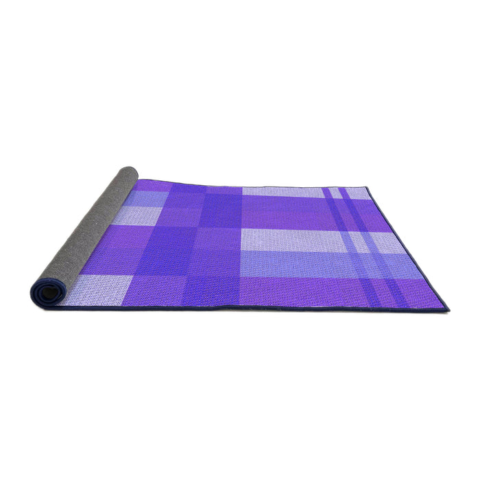 Thickness of Patterned Purple Rug, pat1481pur