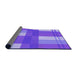 Thickness of Patterned Purple Rug, pat1481pur