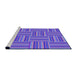 Sideview of Machine Washable Transitional Purple Rug, wshpat1482pur