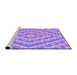 Sideview of Machine Washable Transitional Mauve Purple Rug, wshpat1484pur