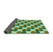 Thickness of Patterned Light Green Rug, pat1486grn