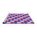 Sideview of Machine Washable Transitional Dark Orchid Purple Rug, wshpat1486pur