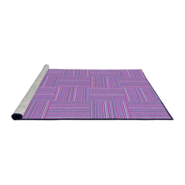 Sideview of Machine Washable Transitional Bright Lilac Purple Rug, wshpat1487pur