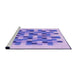 Sideview of Machine Washable Transitional Mauve Purple Rug, wshpat1488pur