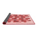 Thickness of Patterned Baby Pink Rug, pat1488rd