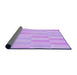 Thickness of Patterned Purple Rug, pat1489pur