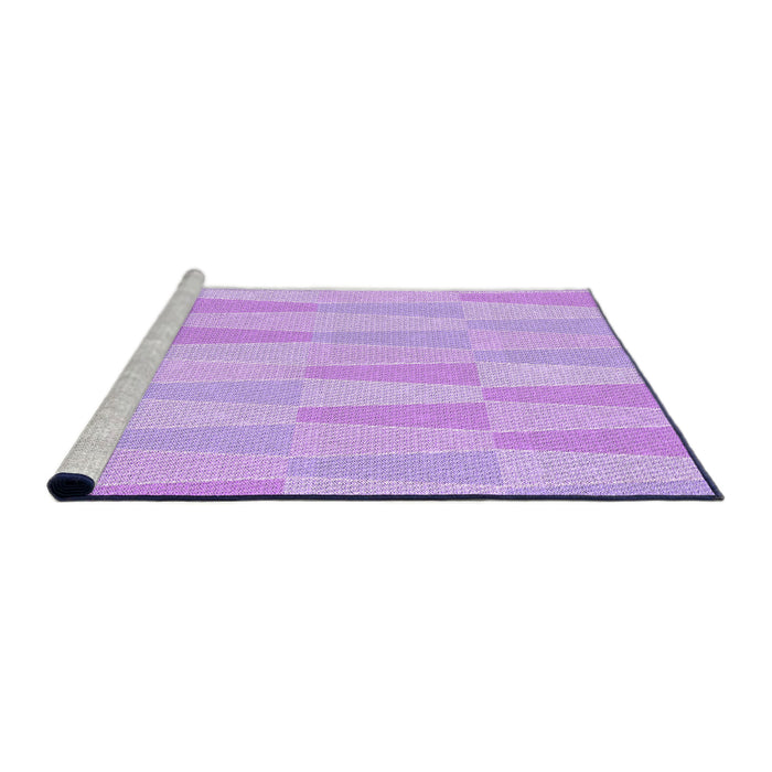 Sideview of Machine Washable Transitional Purple Rug, wshpat1489pur