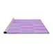 Sideview of Machine Washable Transitional Purple Rug, wshpat1489pur