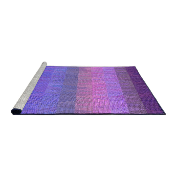 Sideview of Machine Washable Transitional Purple Rug, wshpat149pur