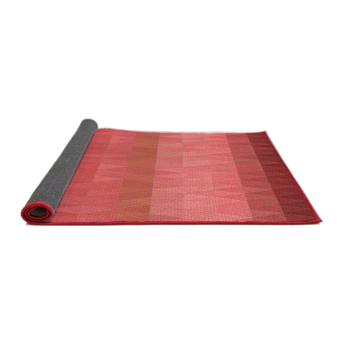Thickness of Patterned Red Rug, pat149rd