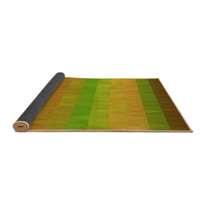 Thickness of Patterned Mahogany Brown Rug, pat149yw