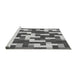 Sideview of Machine Washable Transitional Cloud Gray Rug, wshpat1490gry