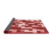 Thickness of Patterned Light Coral Pink Rug, pat1490rd