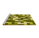 Sideview of Machine Washable Transitional Oak Brown Rug, wshpat1490yw