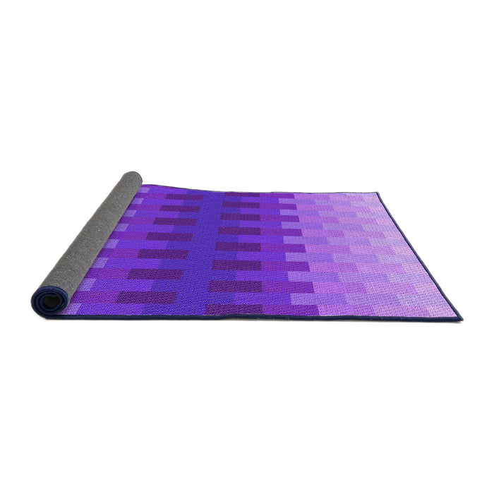 Thickness of Patterned Purple Rug, pat1491pur