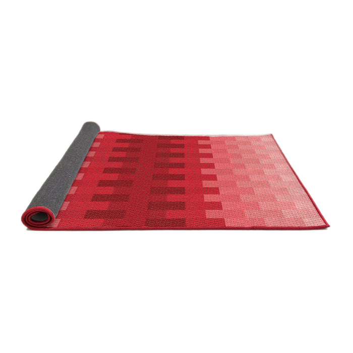 Thickness of Patterned Red Rug, pat1491rd
