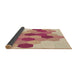 Thickness of Patterned Red Rug, pat1492brn