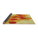 Thickness of Patterned Orange Red Orange Rug, pat1492yw