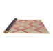 Thickness of Patterned Orange Rug, pat1493brn