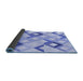 Thickness of Patterned Blue Rug, pat1494blu