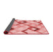 Thickness of Patterned Red Rug, pat1494rd