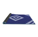 Thickness of Patterned Cobalt Blue Rug, pat1495blu