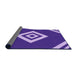 Thickness of Patterned Purple Rug, pat1495pur