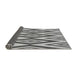 Thickness of Patterned Platinum Silver Gray Rug, pat1496gry