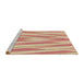 Sideview of Machine Washable Transitional Orange Rug, wshpat1497brn