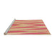 Sideview of Machine Washable Transitional Orange Rug, wshpat1497org