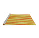 Sideview of Machine Washable Transitional Neon Orange Rug, wshpat1497yw