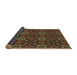 Thickness of Patterned Red Rug, pat1498brn