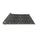 Thickness of Patterned Silver Gray Rug, pat1498gry