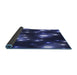 Thickness of Patterned Night Blue Rug, pat15blu