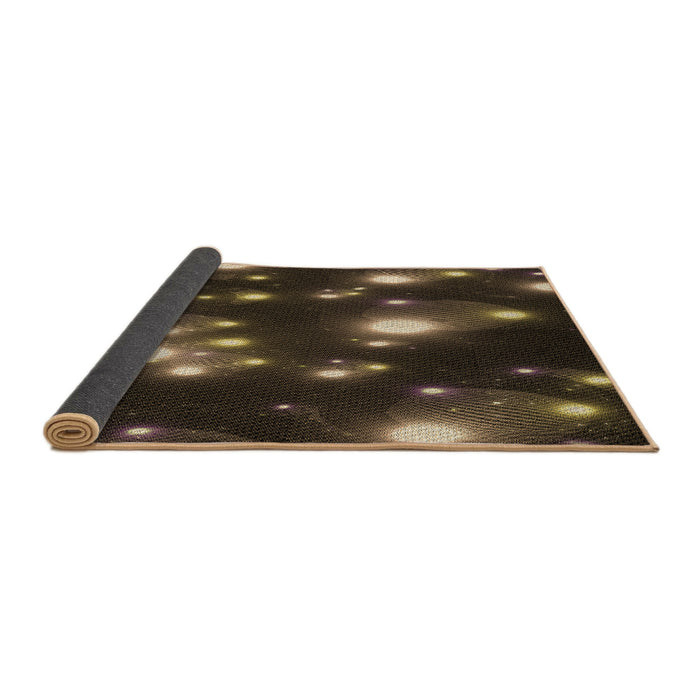 Thickness of Patterned Brown Rug, pat15brn