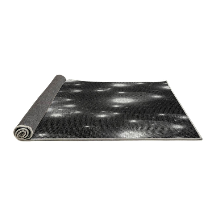 Thickness of Patterned Smokey Gray Rug, pat15gry
