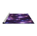 Sideview of Machine Washable Transitional Dark Orchid Purple Rug, wshpat15pur