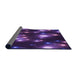 Thickness of Patterned Dark Orchid Purple Rug, pat15pur