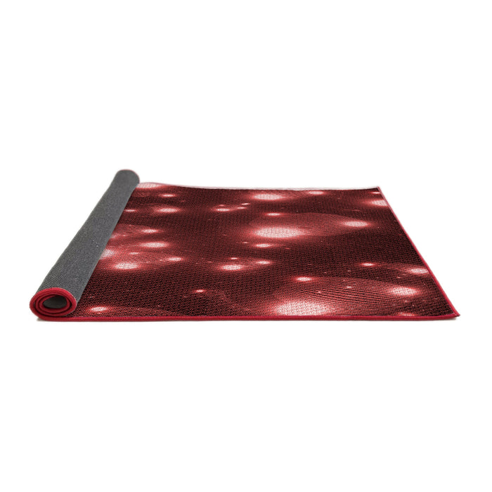 Thickness of Patterned Red Rug, pat15rd