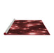 Sideview of Machine Washable Transitional Red Rug, wshpat15rd