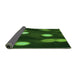 Thickness of Patterned Dark Forest Green Rug, pat150grn