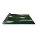 Thickness of Patterned Midnight Gray Rug, pat150lblu