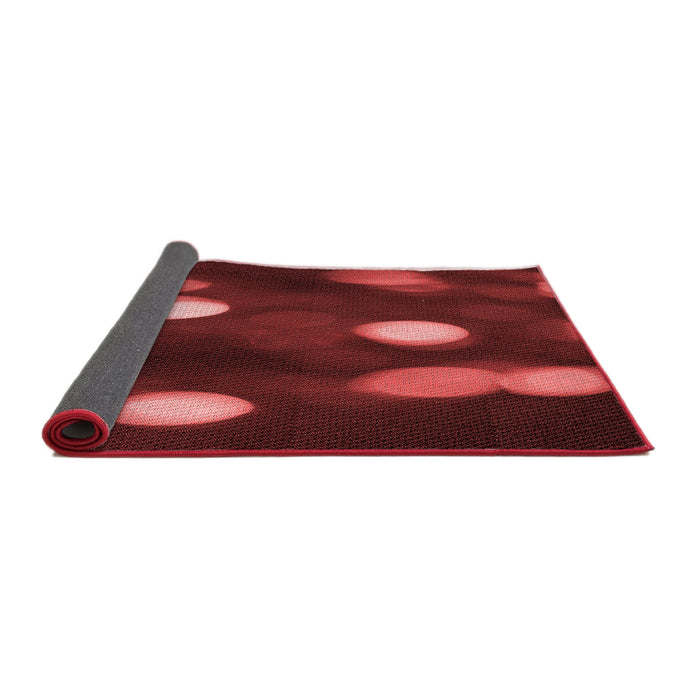 Thickness of Patterned Dark Red Rug, pat150rd