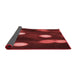 Thickness of Patterned Dark Red Rug, pat150rd
