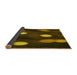 Thickness of Patterned Black Brown Rug, pat150yw